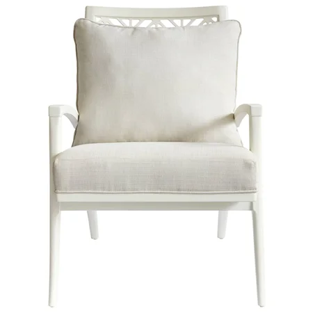 Catalina Accent Chair with Fretwork Back Design